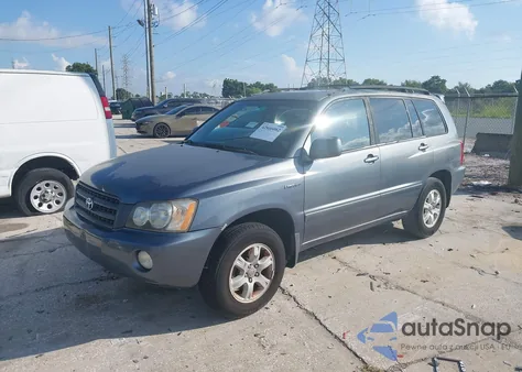 2002 Toyota Highlander Limited V6 z USA, uszkodzony, nr VIN JTEGF21A620051713
